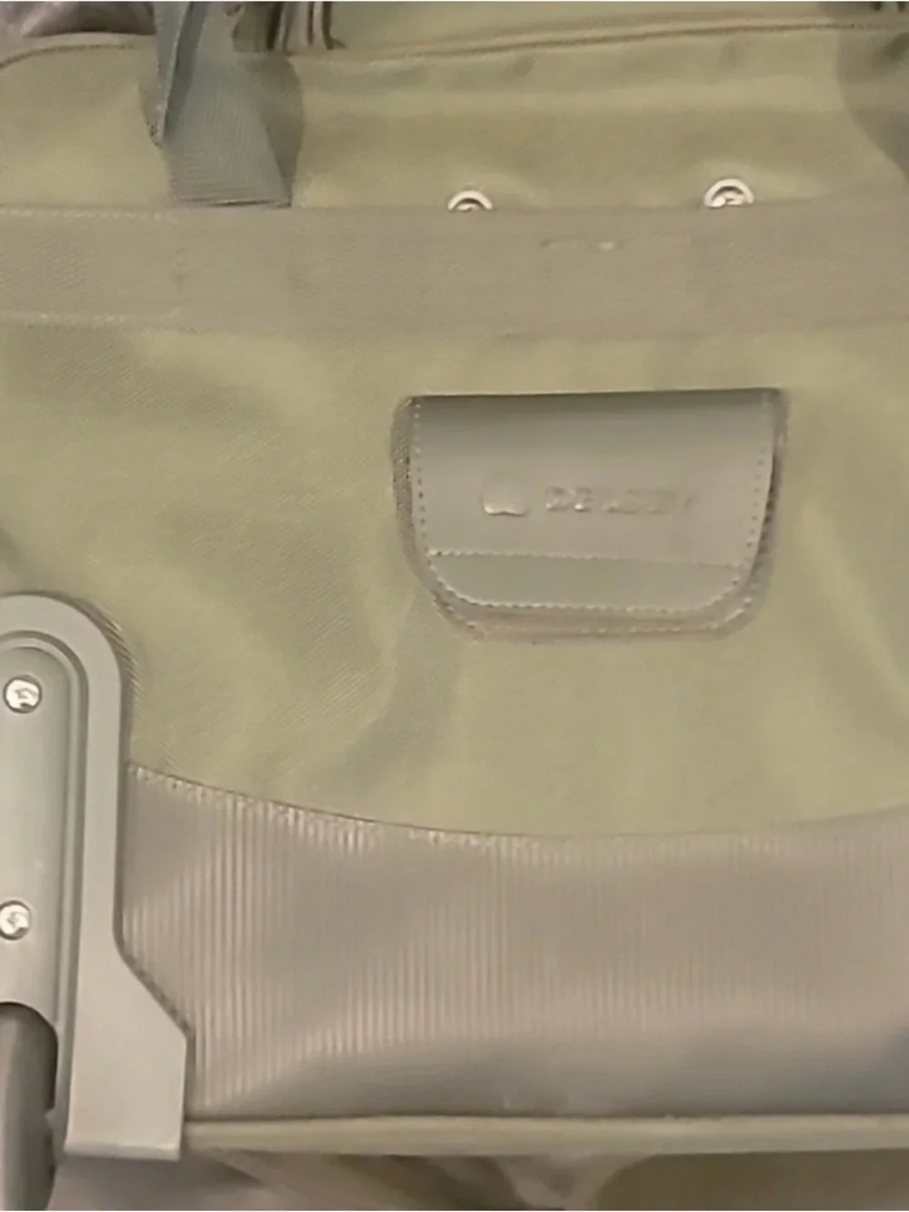 Olive Green Laptop Briefcase with Front Organizer Pocket - Unbranded